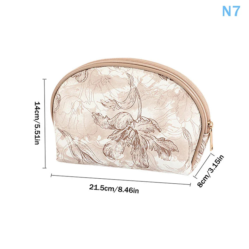 Floral Transparent Makeup Bag 3-Pack | Women's Travel Toiletry Set