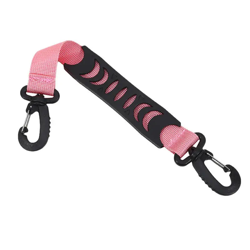 Roller Skate Carrying Strap for Adults Outdoor Hanging Handle Belt Buckle Hook Shoes Skate Accessories Transport Peaceful Pleasures Health and Wellness Pink