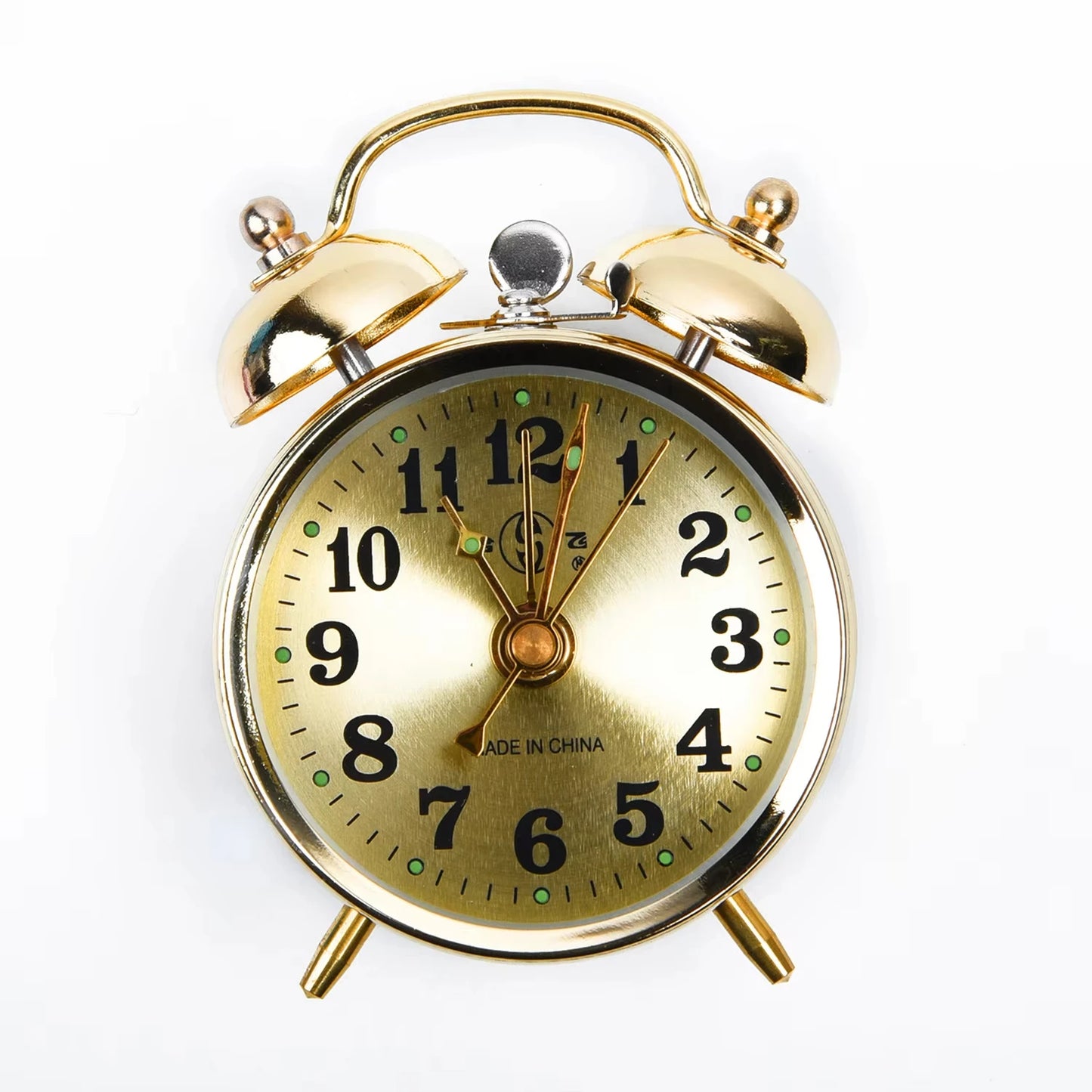 1 Pcs Metal Mechanical Alarm Clock Intelligent With Mechanical Spring 7cm Compact Design Metal Texture Peaceful Pleasures Health and Wellness