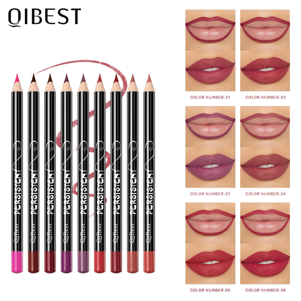 12pcs Lipliner Pencil Sets Lasting Waterproof Lip Liner Pens Cosmetic Professional Multi-functional Makeup Colorful Lipliner Set Peaceful Pleasures Health and Wellness