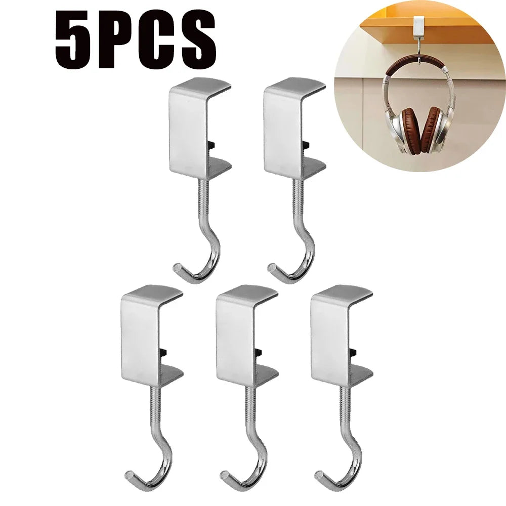 Heavy Duty No Drill Adhesive Wall Hooks – No Nail, Multi-Use