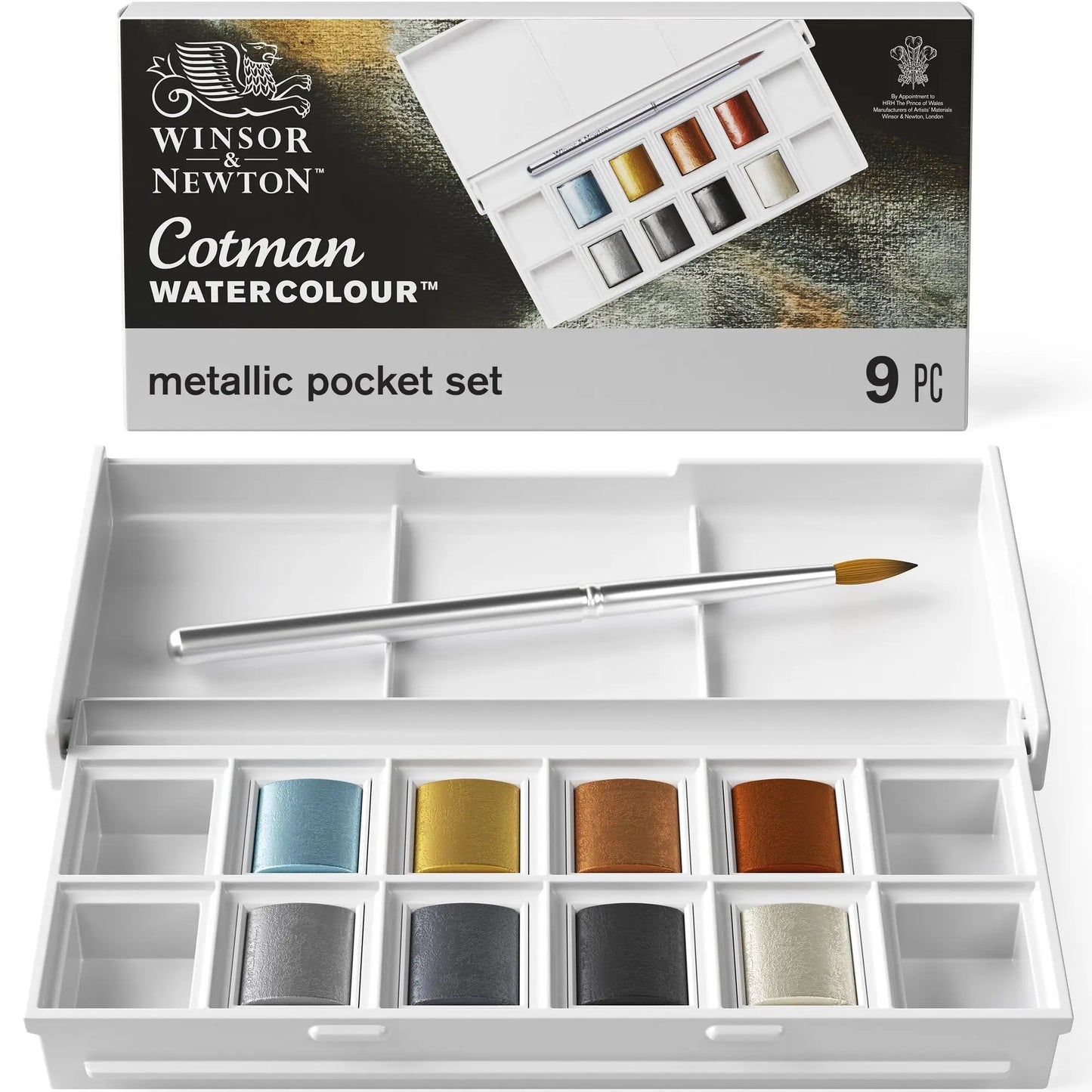 Winsor Newton Cotman Watercolor Paint 6 Metallic Colors 0 27-oz Tubes