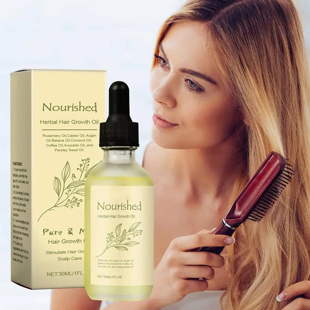 30ml/50ml Batana Rosemary Mint Scalp Hair Strengthening Oil Biotin Essential Oils Nourishing Treatment Split Ends Dry All Types Peaceful Pleasures Health and Wellness