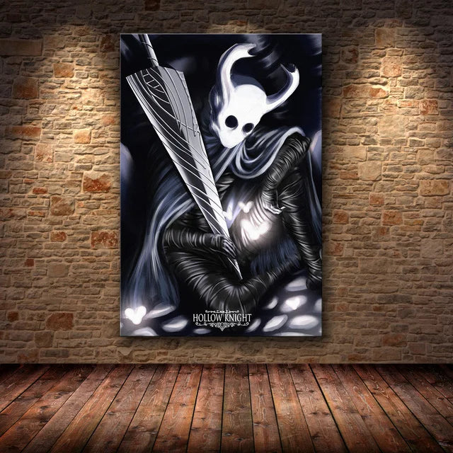 Hollow Knight Hallownest Map HD Canvas Poster | Wall Art