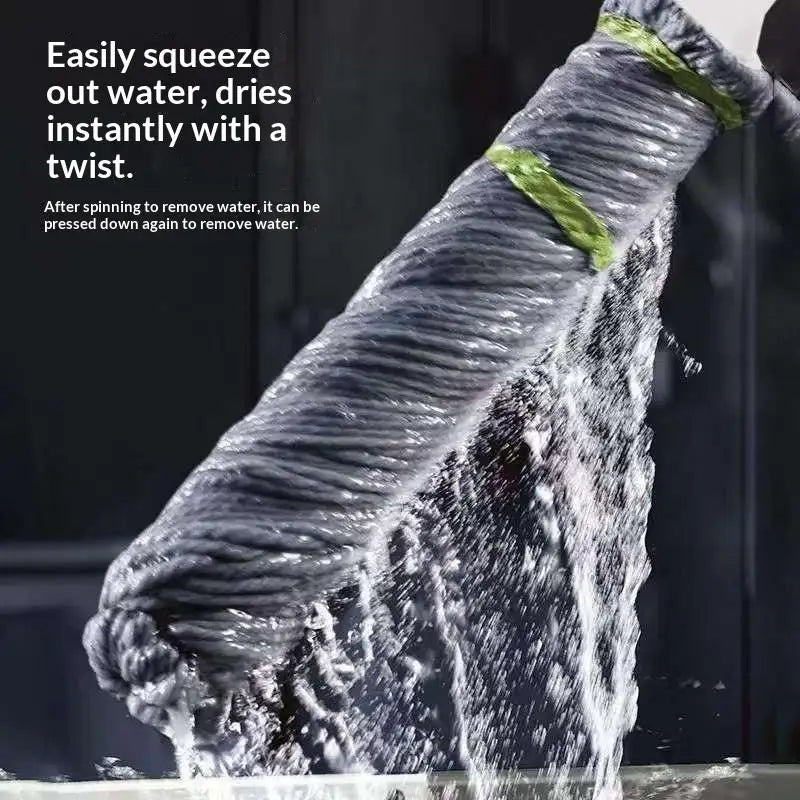 2 In 1 Dehydrated Mop 360 Degree Self Wringing Spin Mop Hand Free Household Twist Mop Home Cleaning Peaceful Pleasures Health and Wellness