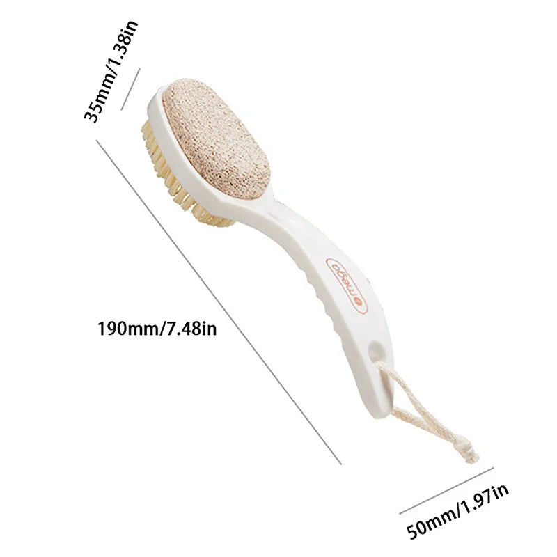 2-in-1 Pumice Stone Foot Scrubber Brush | Pedicure Tool Foot Scrubber Tool Peaceful Pleasures Health and Wellness
