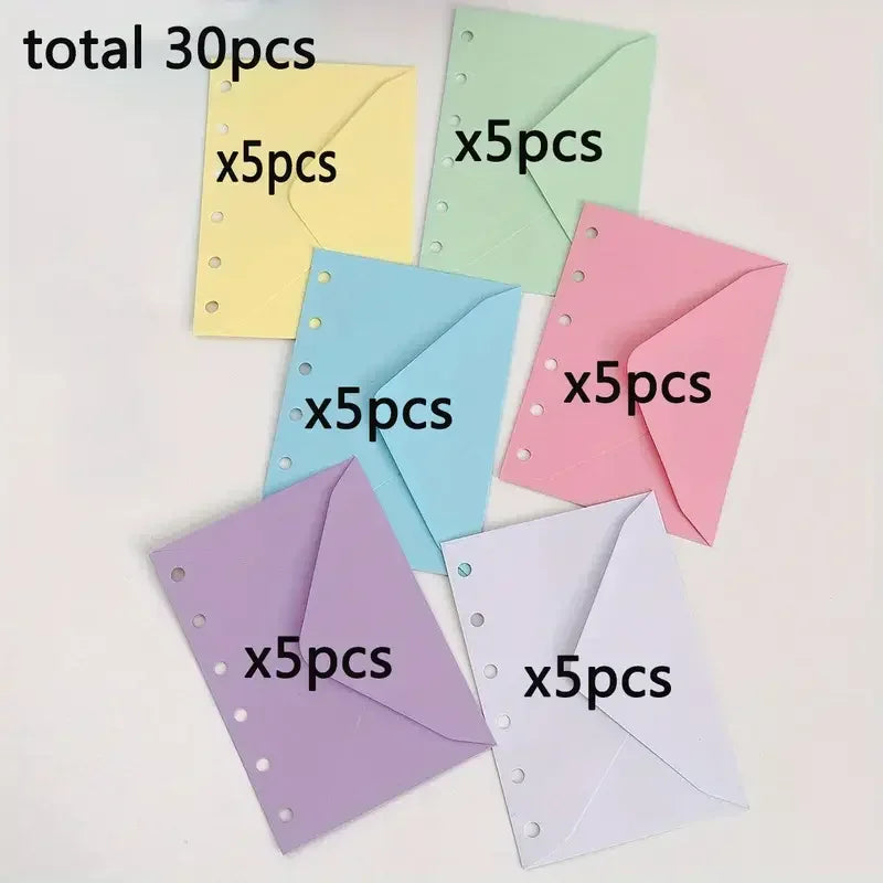 Bview Art A7 Binder Pocket Multipack 6-Pole Budget Envelope Wallet
