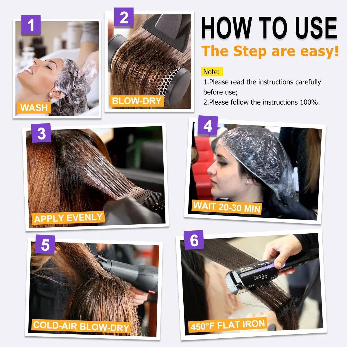 PURC Brazilian Keratin Hair Treatment – Smoothing & Straightening