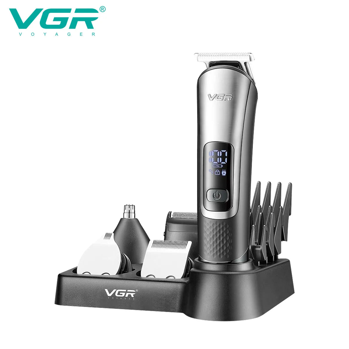 VGR111 5-in-1 Men's Care Oil Hair Sculpting electric Fader Shaving Hair clipper Hair trimmer set Peaceful Pleasures Health and Wellness