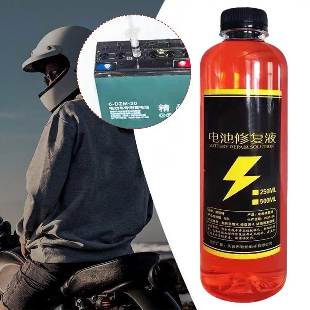 500ml Car Battery Repair Liquid Solution Battery Acid Solution For Battery Renewal Acid Battery Restore Liquid Terminal Cle Peaceful Pleasures Health and Wellness