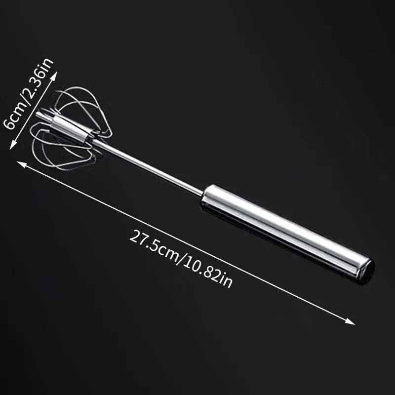 Semi Automatic Egg Beater Rotating Cream Egg Mixer Household Manual Egg Beater Baking Tool Kitchen Tools Peaceful Pleasures Health and Wellness