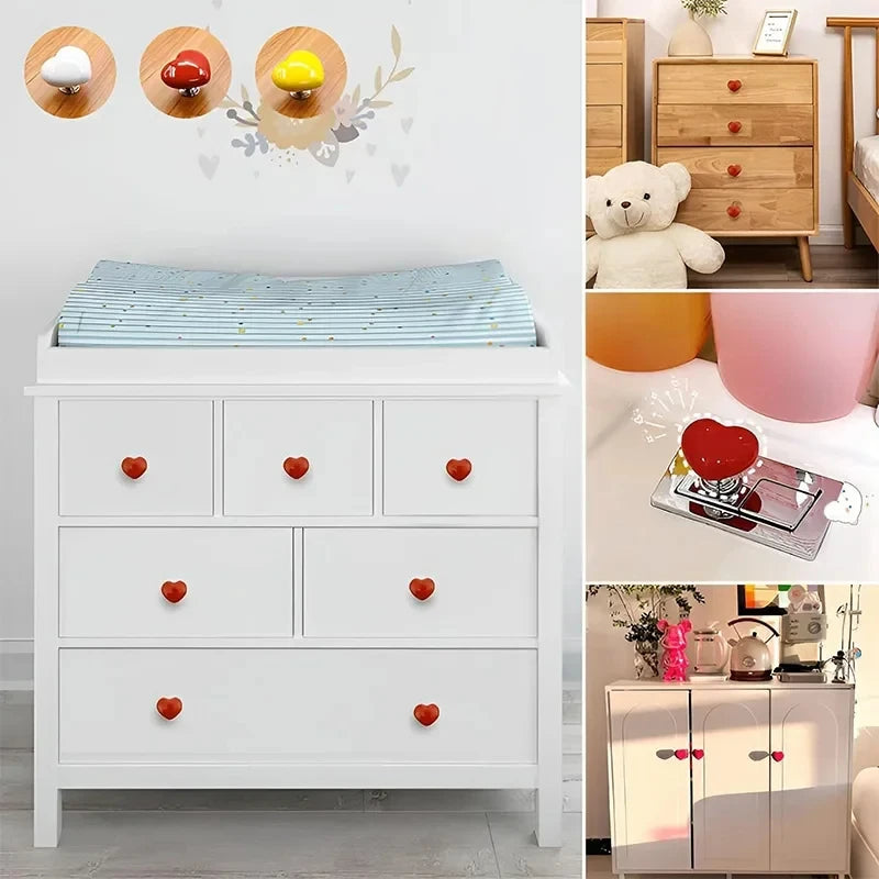 Heart-Shaped Toilet Flush Button | Cute Bathroom Décor