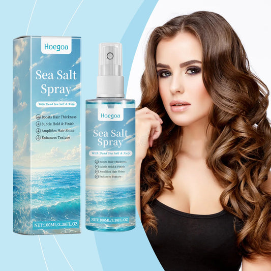 HOEGOA Sea Salt Curl Spray – Volume, Hold & Shine | 100ml Curl Shaping Spray Peaceful Pleasures Health and Wellness 100ml boxed
