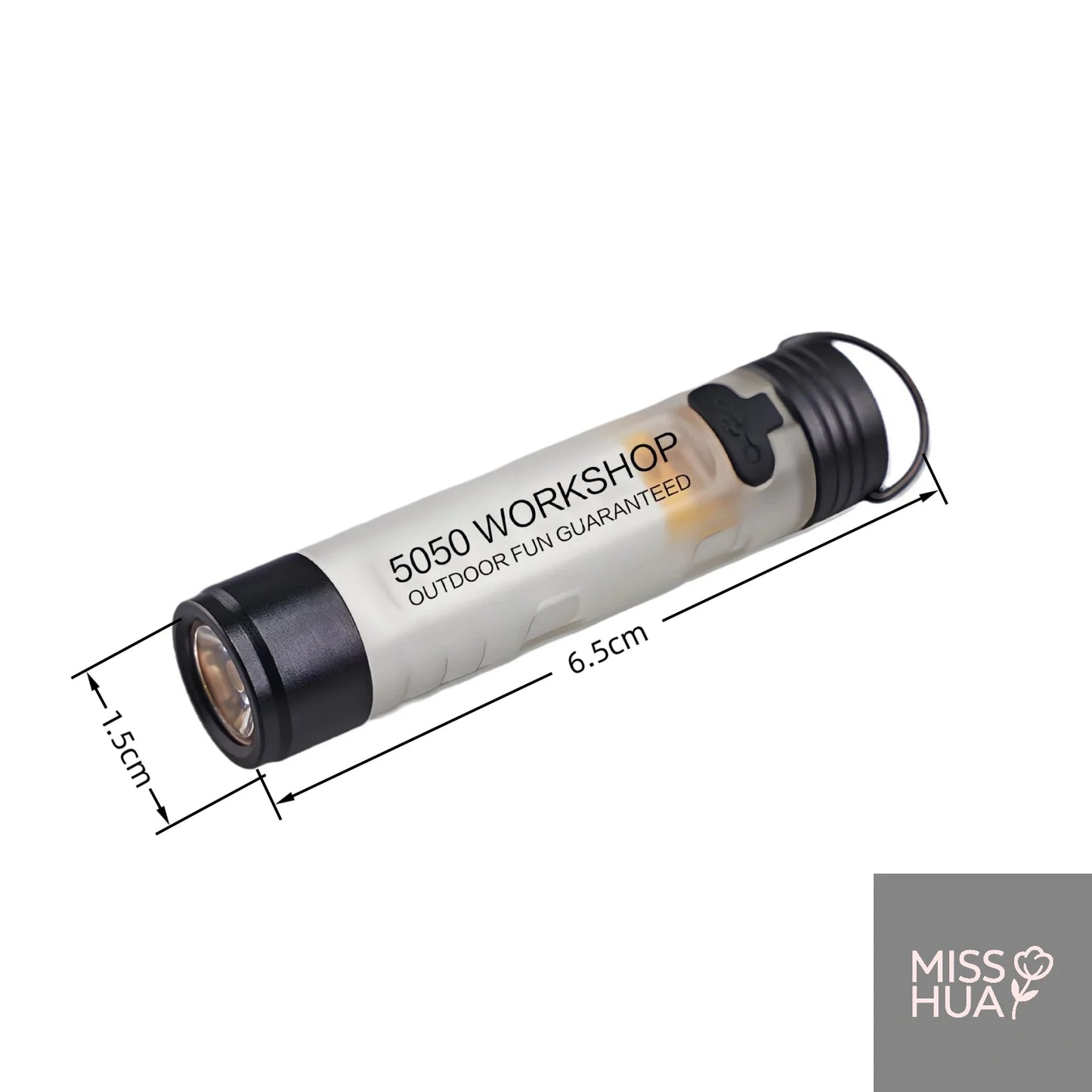 Pocket LED Flashlight with Key Clip – Emergency Outdoor Light