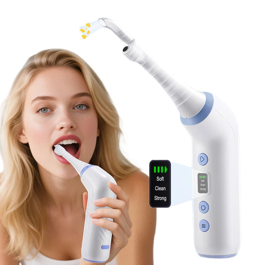 Vacuum Visual Electric Tonsil Stone Remover Oral Irrigator&Tongue Coating Scraper Built-In LED light 8 Suction Anti Bad Breath Peaceful Pleasures Health and Wellness