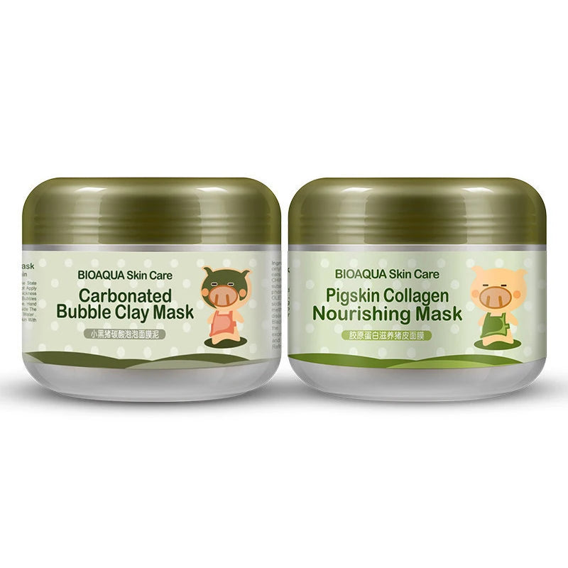 BIOAQUA Collagen Mud Face Mask – Deep Clean & Blackhead Removal