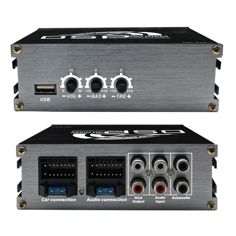 4x50W Car DSP Digital Audio Processor Support APP Control DSP Car Power Amplifier Car DSP Amplifier for Cars Peaceful Pleasures Health and Wellness