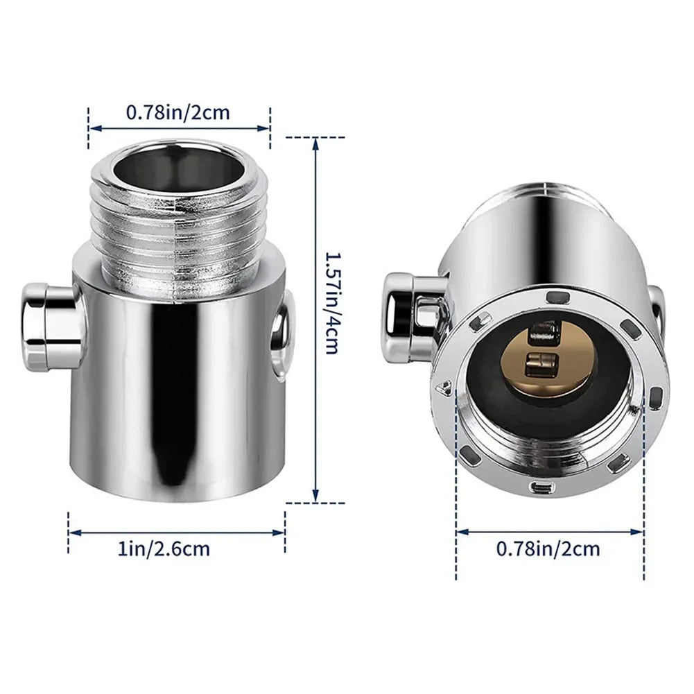 One-Button Shower Head Pause Valve | Water-Saving Stop Switch Shower Pause Valve Peaceful Pleasures Health and Wellness