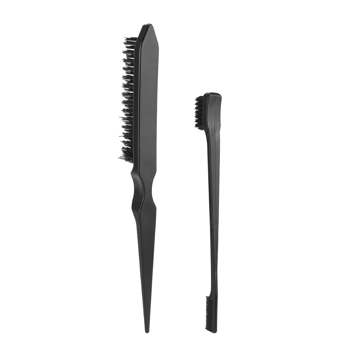 New 3pcs Hair Brush Set Sharp-tail Comb Three-row Hair Comb Steel Needle Mouse Tail Comb Toothbrush Eyebrow Brush Tool Peaceful Pleasures Health and Wellness