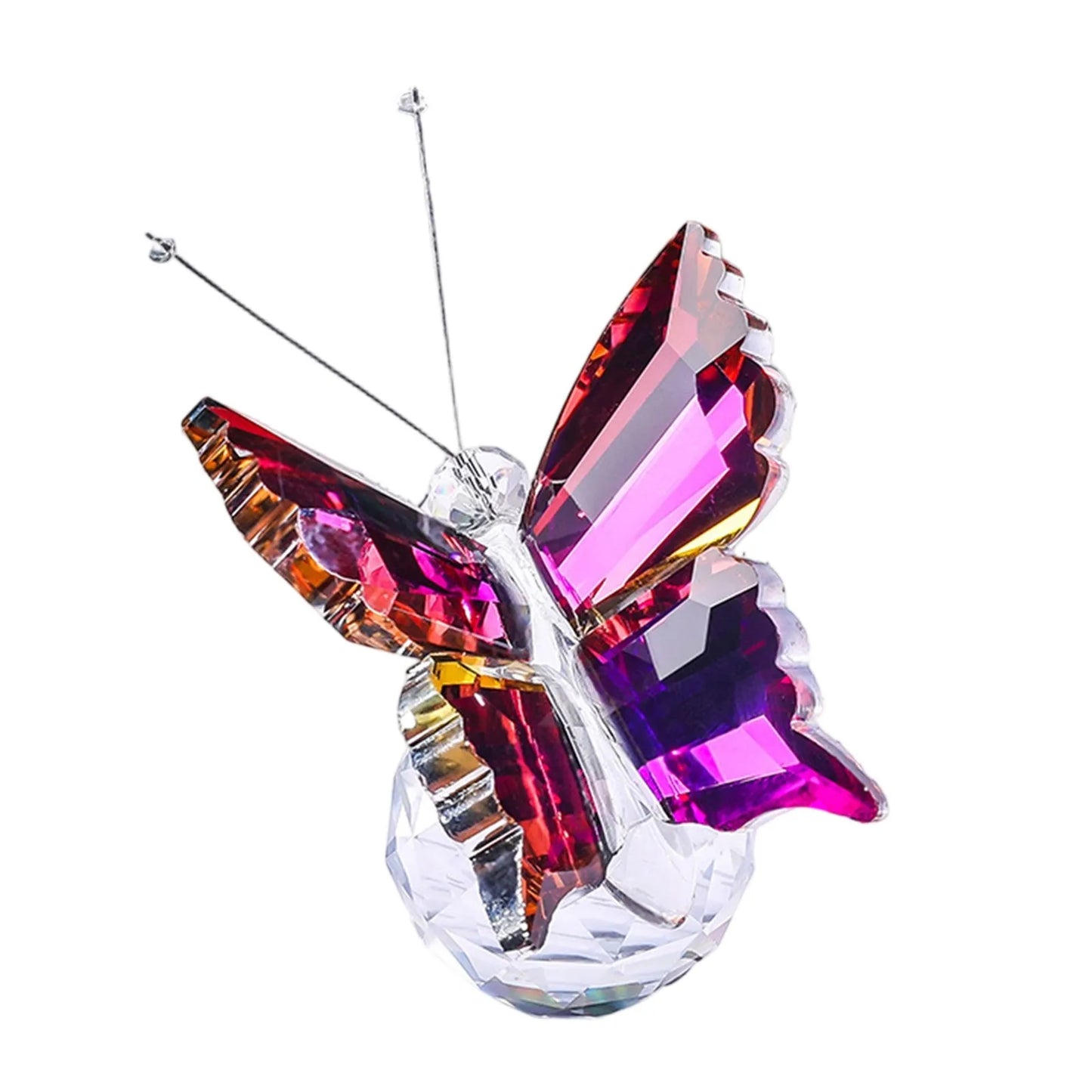 Crystal Handicrafts Three-Dimensional Butterfly Ornaments Souvenirs Small Gifts Creative Home Counter Tabletop Decoration Peaceful Pleasures Health and Wellness