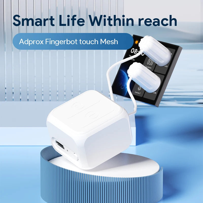 Tuya Smart Finger Robot Touch Screens Bluetooth Wireless Touch Switch Fingerbot Work With Alexa Google Home Voice Assitant Peaceful Pleasures Health and Wellness