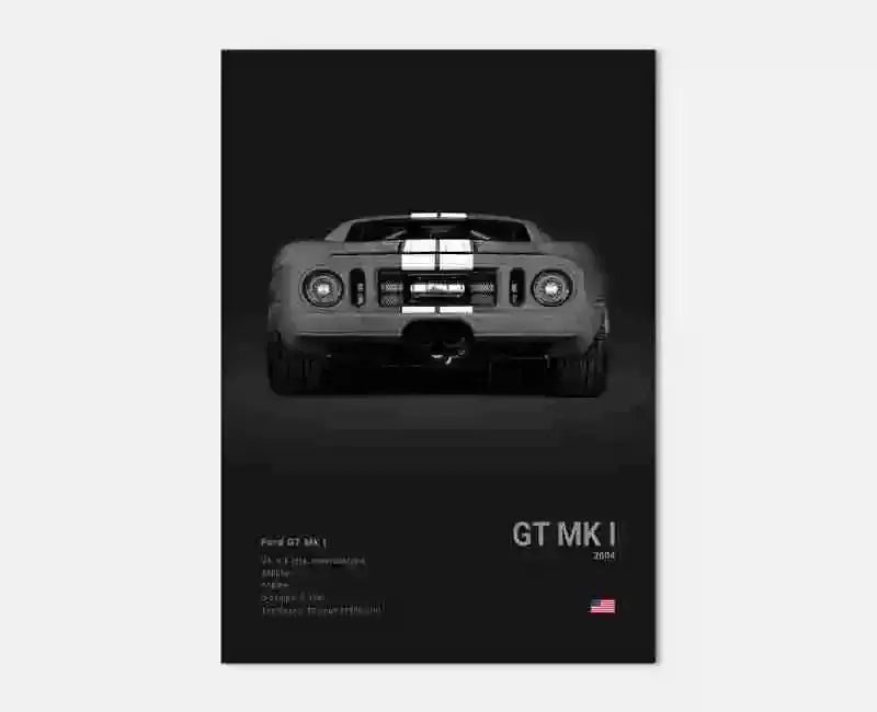 Luxury Supercar Canvas Print Aesthetic MK RS GT GTR SUV Photography Poster Ideal Wall Decor for Home Peaceful Pleasures Health and Wellness P15 55x75cm