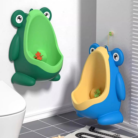 Frog Potty Training Urinal for Boys – Wall-Mounted Toddler Toddler Training Urinal Peaceful Pleasures Health and Wellness