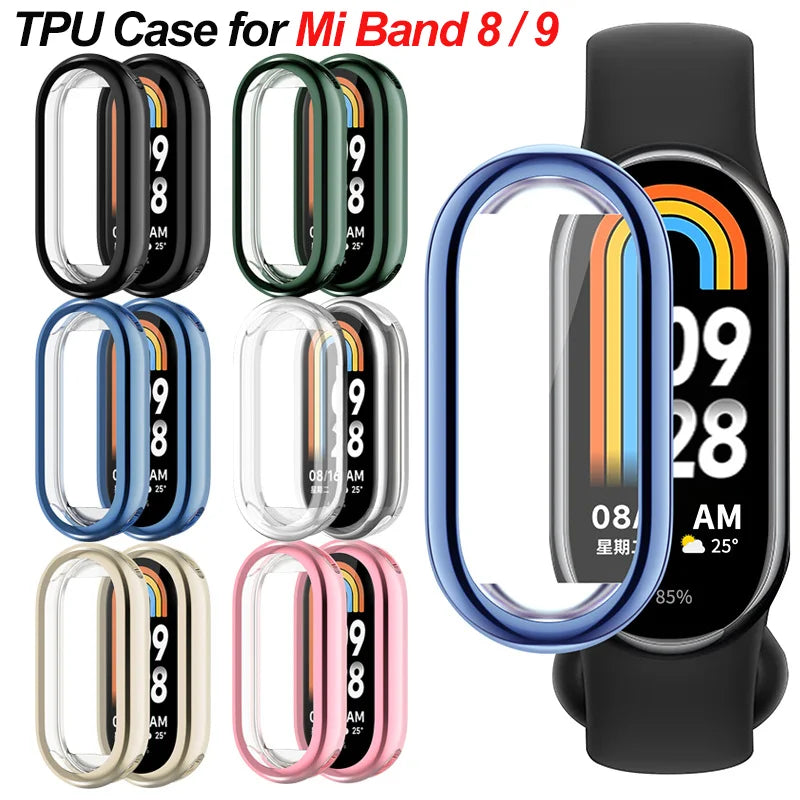 TPU Full Cover Case & Screen Protector – Mi Band 8 & 9 Peaceful Pleasures Health and Wellness