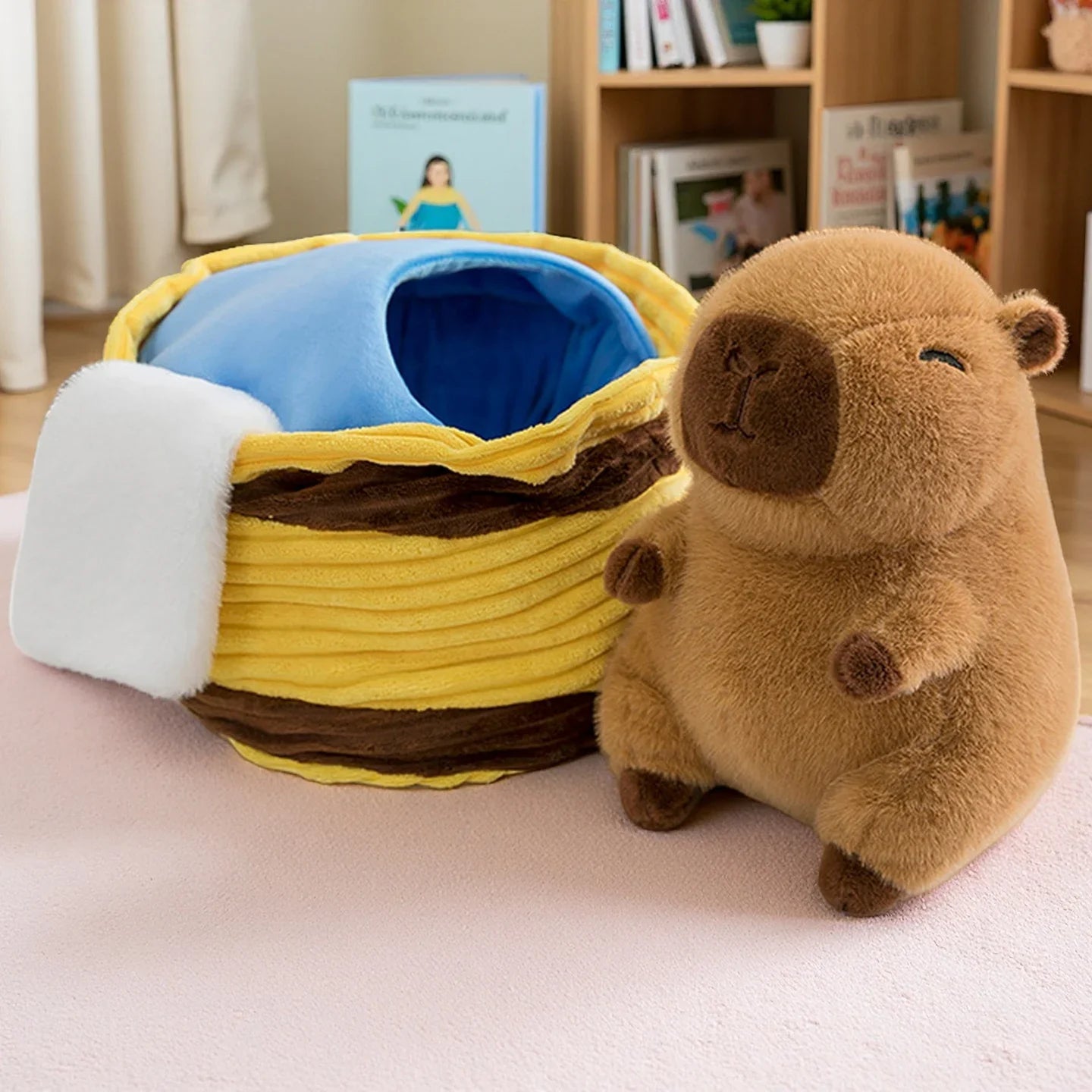 Capybara & Puffer Fish Plush Doll Set – Soft Stuffed Animal Gift