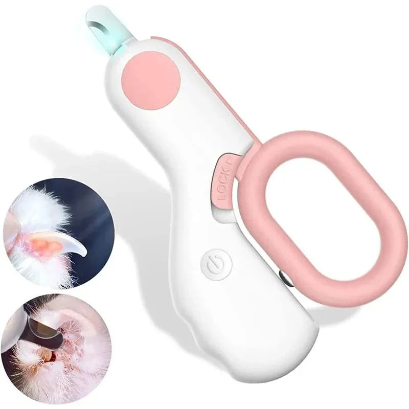 LED Light Dual-Sided Pet Nail Clippers for Cats And Dogs 5x Magnification Easy Nail Trimming Tool for Your Furry Friends Peaceful Pleasures Health and Wellness 1 pc 1