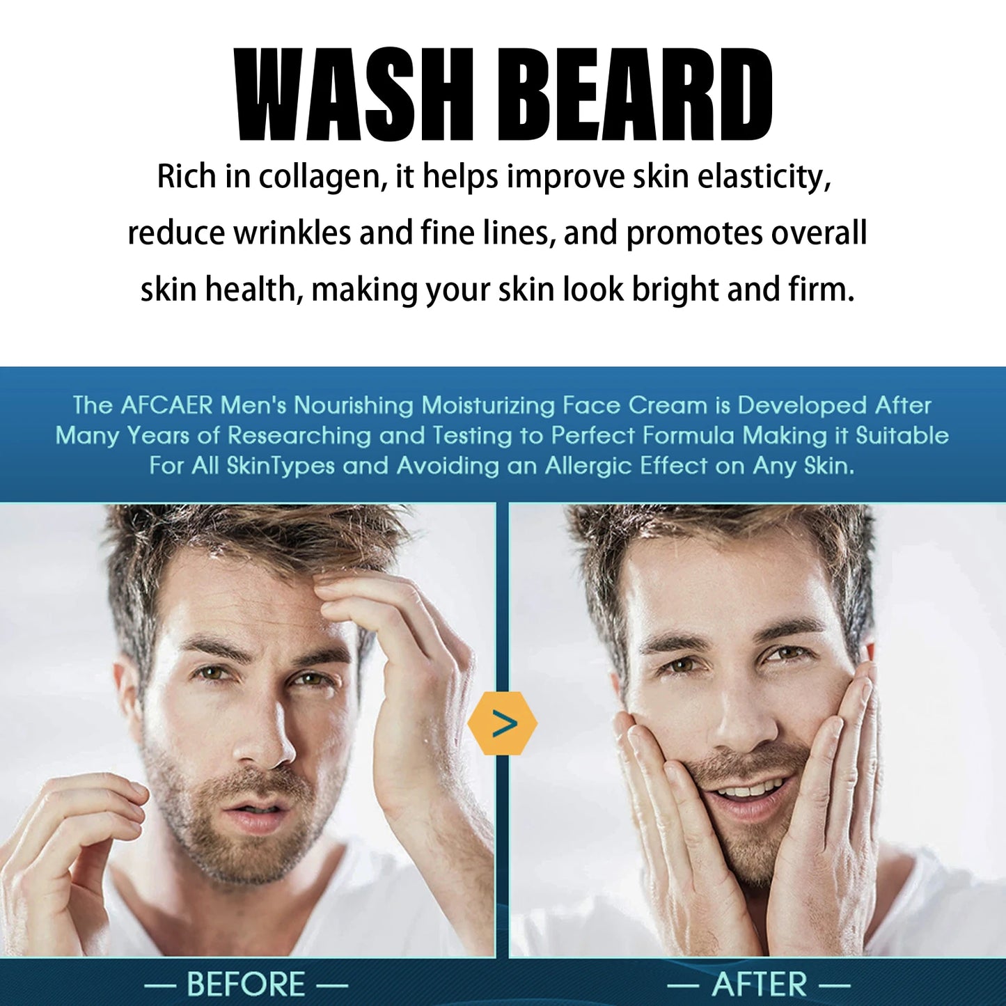Men's Retinol Collagen Firming Face Cream – 1.7oz Moisturizer