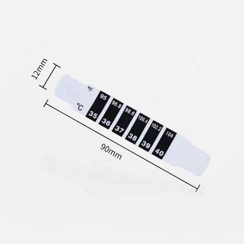 10/20Pcs Forehead Head Strip Thermometer Water Milk Thermometer Fever Body Baby Child Kid Test Temperature Sticker Baby Care Peaceful Pleasures Health and Wellness