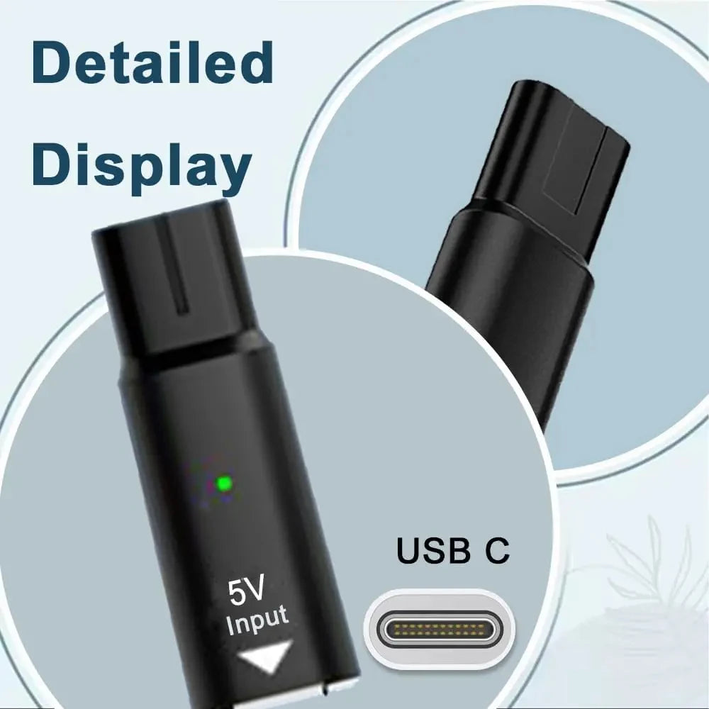 USB-C Adapter for Philips OneBlade Shaver | 5V Charger