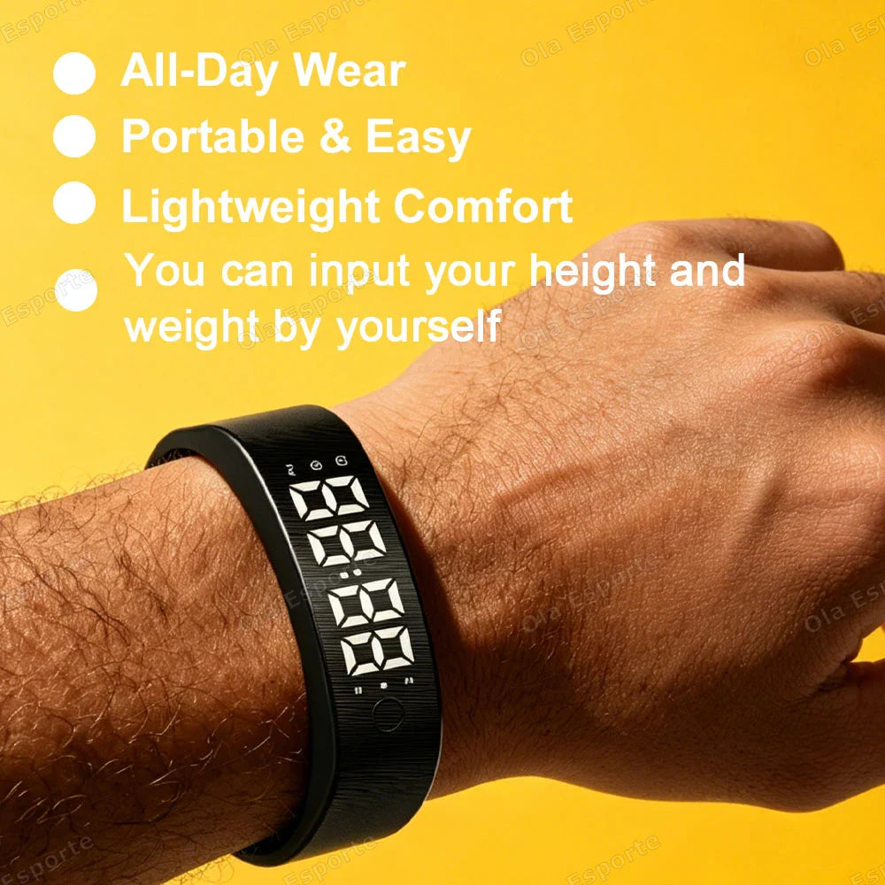 LED Alarm Bracelet – Pedometer, Sleep Tracker & Vibrating Alert