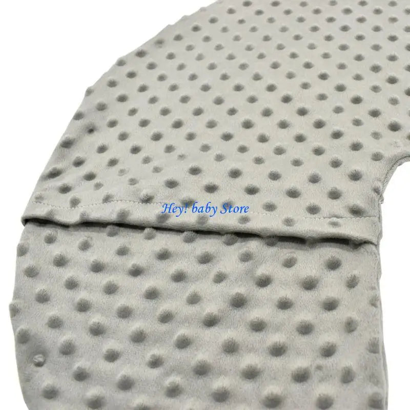 Stretchy Nursing Pillow Cover | Soft Minky, Large Zipper, 22.5"