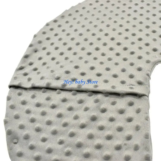 Stretchy Nursing Pillow Cover | Soft Minky, Large Zipper, 22.5"