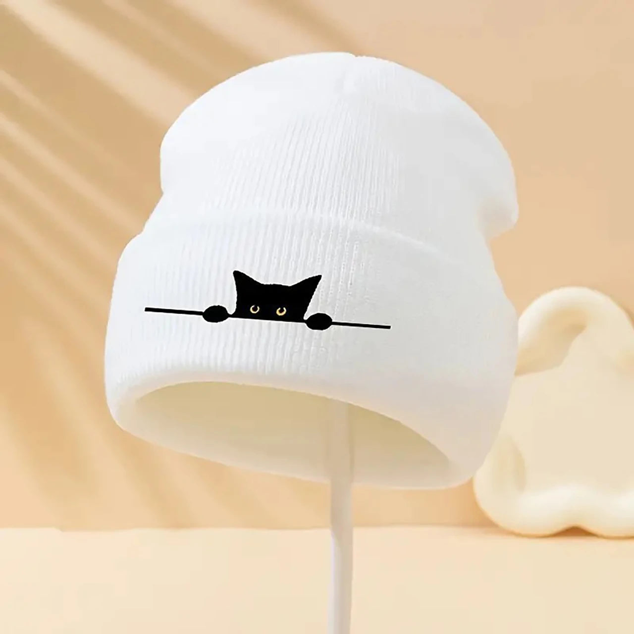 Cute Cat Ear Beanie – Unisex Knit Winter Warm Hat