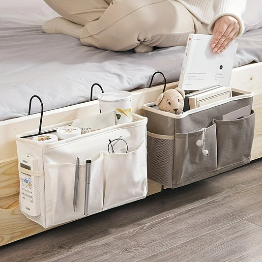 Bedside Hanging Storage Bag Basket Organizer – Dorm & Bedroom Hanging Storage Organizer Oasis Select