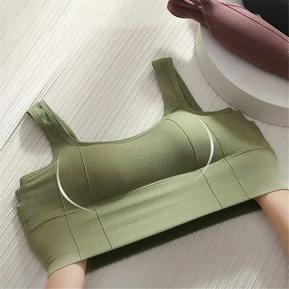 Women's Wireless Padded Sports Bra – Seamless Breathable Gym Vest Women's Sports Bra Peaceful Pleasures Health and Wellness