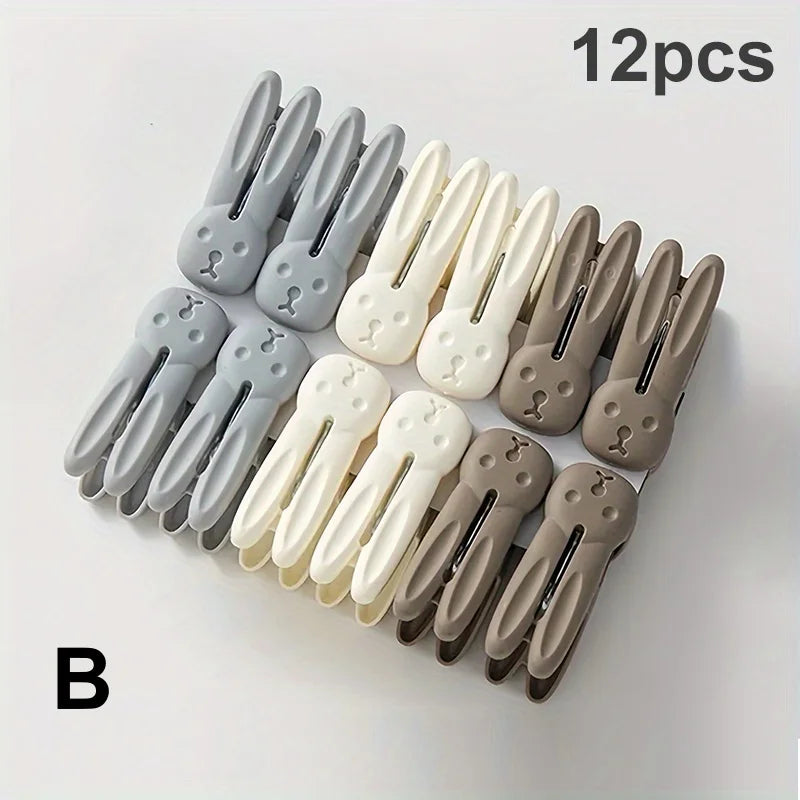 Heavy Duty Clothespins 12 Pack – Windproof No-Trace Laundry Clips Laundry Clothespins Peaceful Pleasures Health and Wellness B-12Pcs