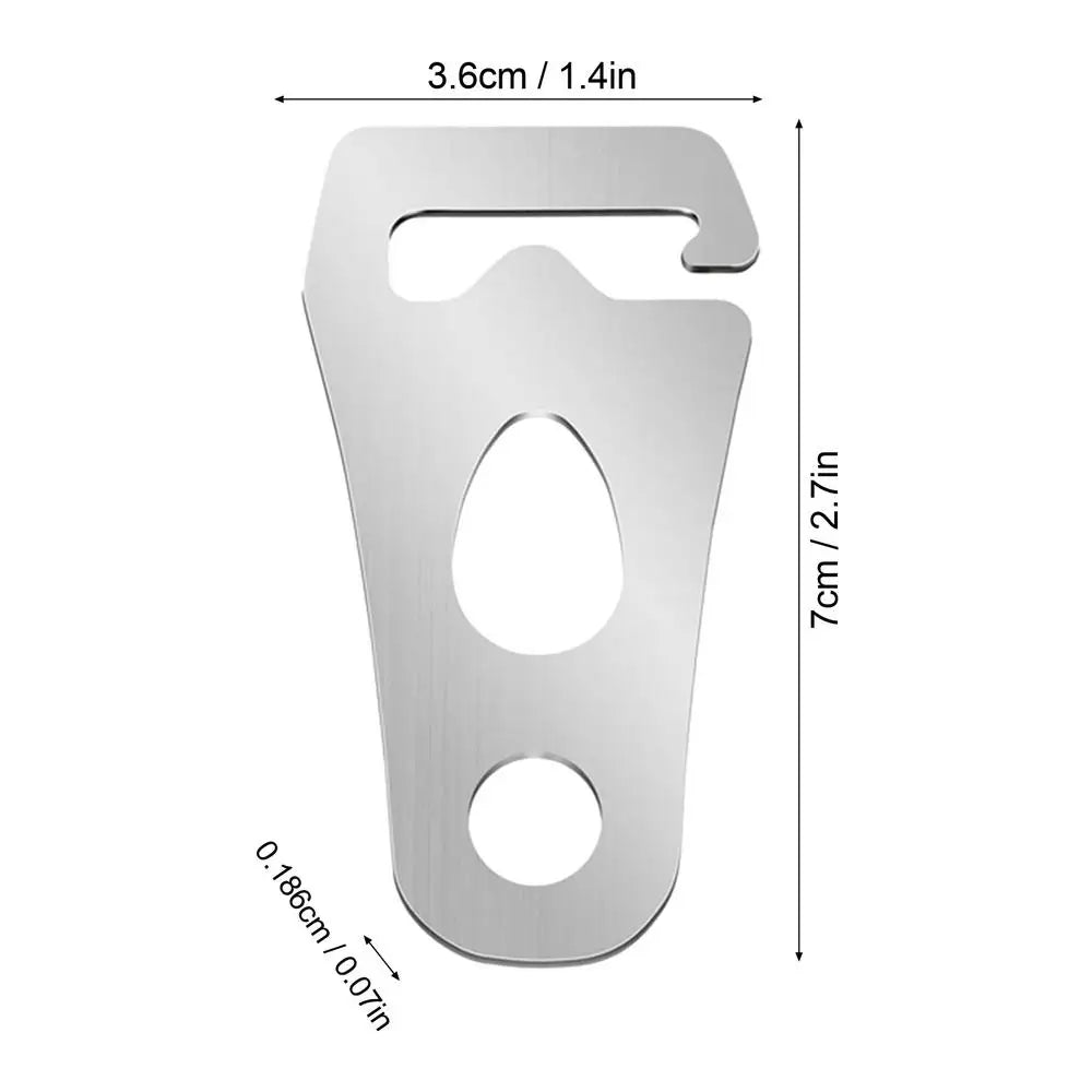 Cord Tightener Tent Wind Rope Buckle Tie Down Rope Carabiner Clip Fastener CampTent Guyline Rope Buckle Fastener Rope Tensioner Peaceful Pleasures Health and Wellness 1pcs