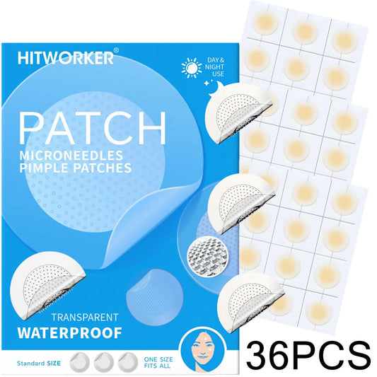 Invisible Waterproof Hydrocolloid Acne Patches – All Skin Types Hydrocolloid Acne Patch Peaceful Pleasures Health and Wellness 36PCS