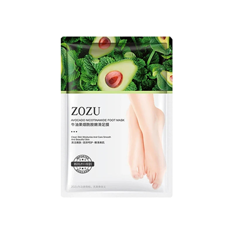 5-Pair Avocado Exfoliating Foot Mask – Dead Skin Remover