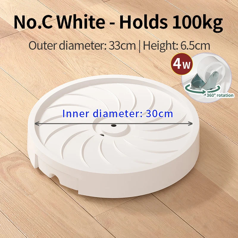 Wheeled Plant Pot Base with Water Storage Saucer | Rolling Caddy