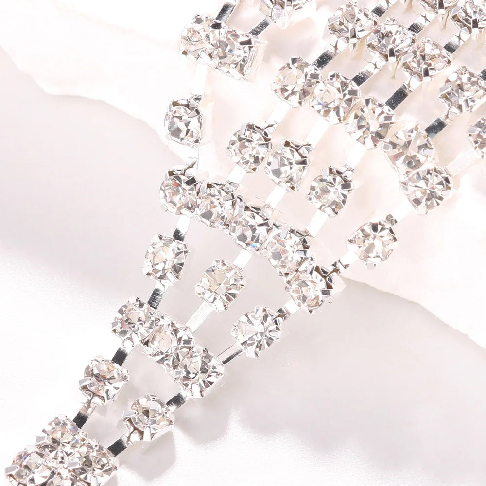 Rhinestone Heart Belly Chain | Crystal Waist Body Jewelry Body Chain Jewelry Peaceful Pleasures Health and Wellness