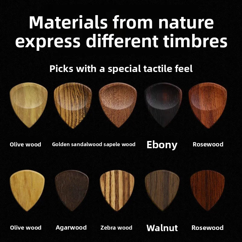Handmade Guitar Pickbox Solid Wood Guitarbox Pick Storagebox Giftbox