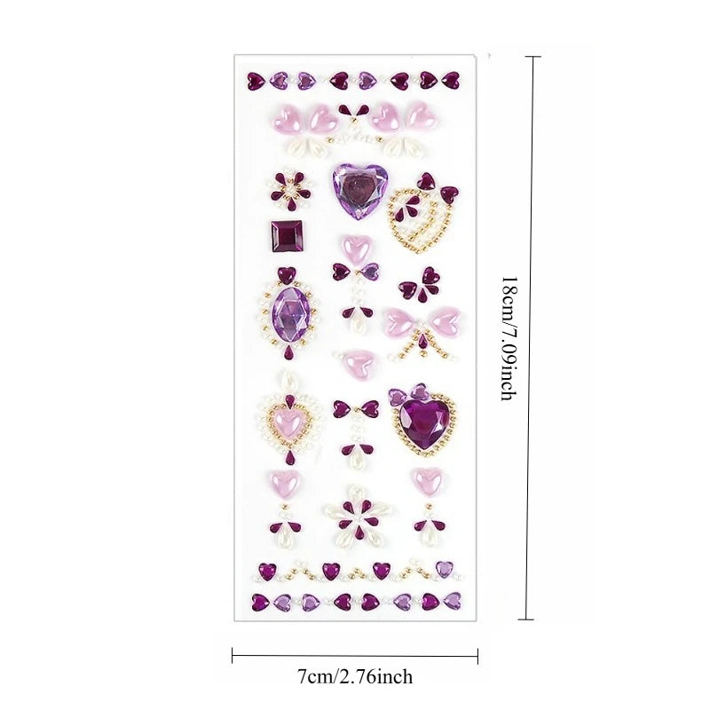Acrylic Crystal Gem Face Stickers – DIY Makeup & Performance