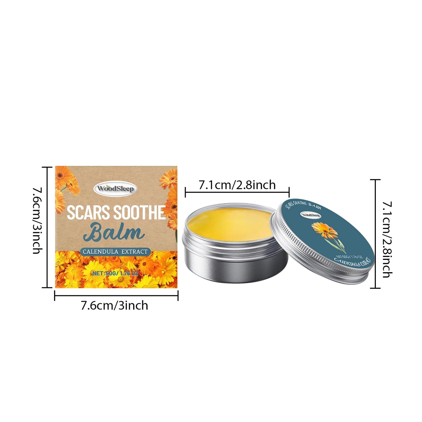Calendula Acne Cream – Scar Fading, Oil Control & Pore Shrinking