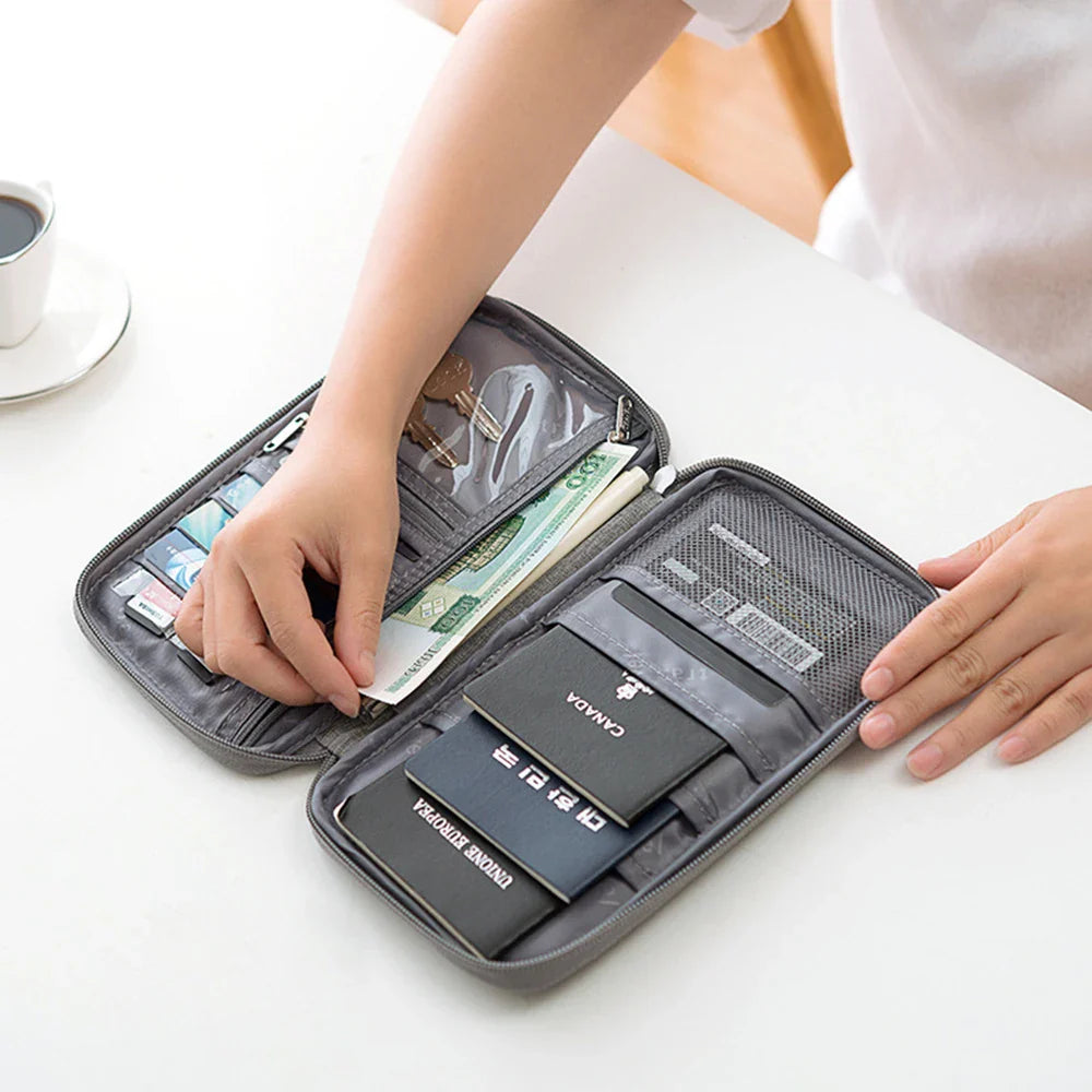 Waterproof Passport Holder & Travel Document Organizer Bag