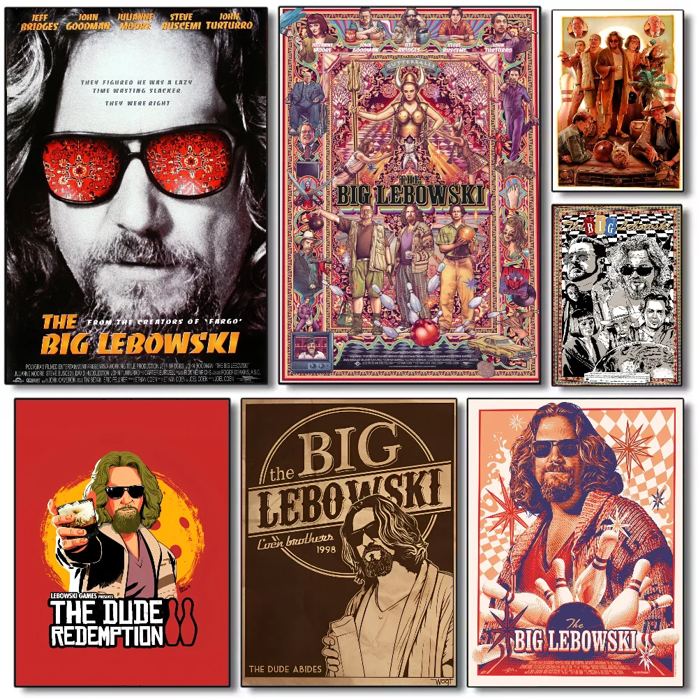 Movie HD The Big Lebowski Poster HD art sticky wall waterproof home living room bedroom bar aesthetic decoration Peaceful Pleasures Health and Wellness